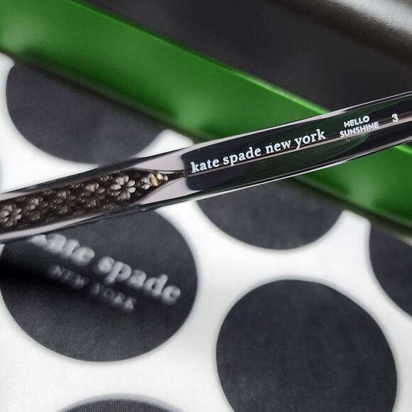 Kate Spade New York Lillian Sunglasses Butterfly Black Grey Gradient - Picture 6 of 13